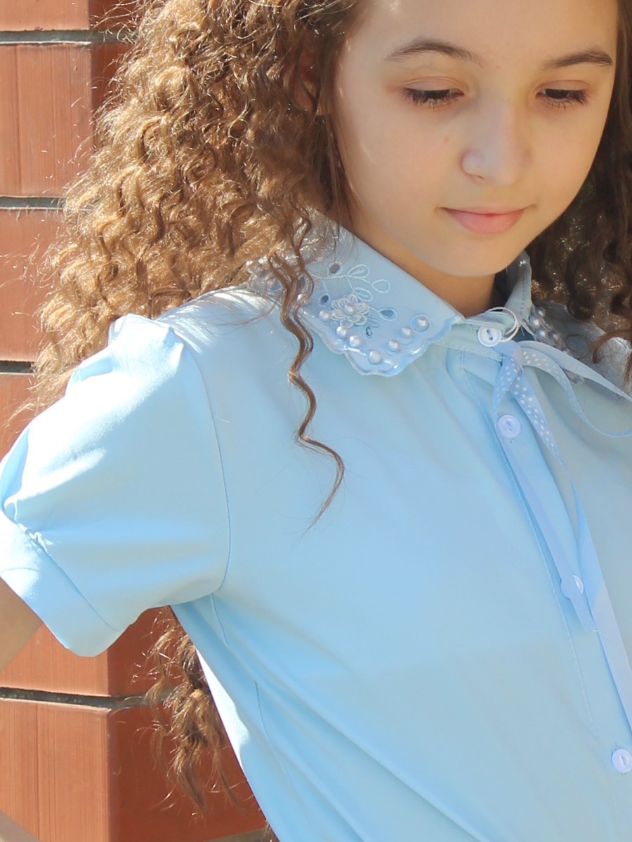 блуза для девочки школьная