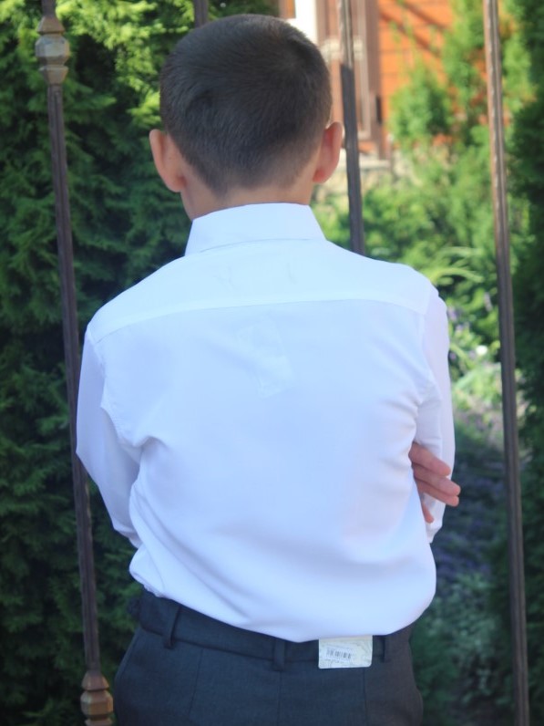 рубашка школьная мужская