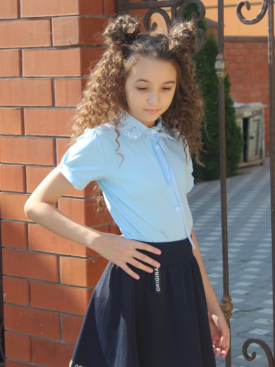 блуза для девочки школьная