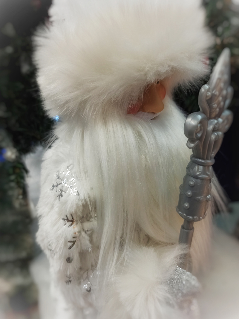 фигура дед мороз музыкальный 45см