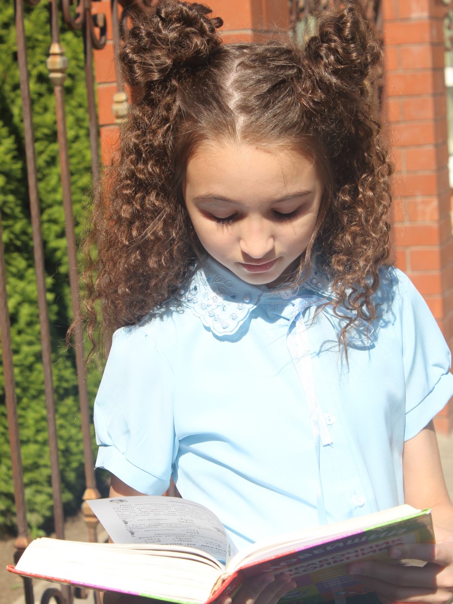 блуза для девочки школьная