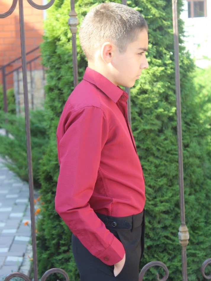 рубашка школьная мужская