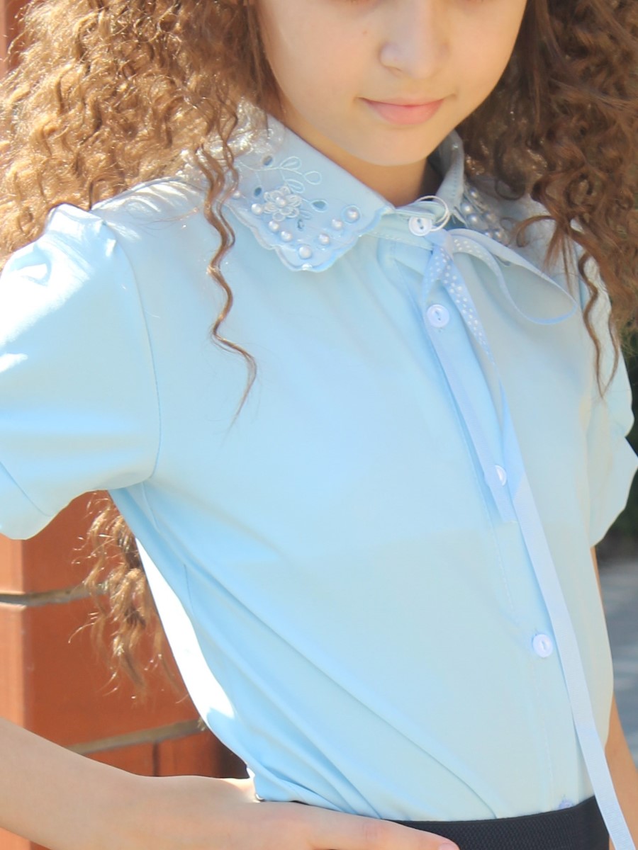 блуза для девочки школьная