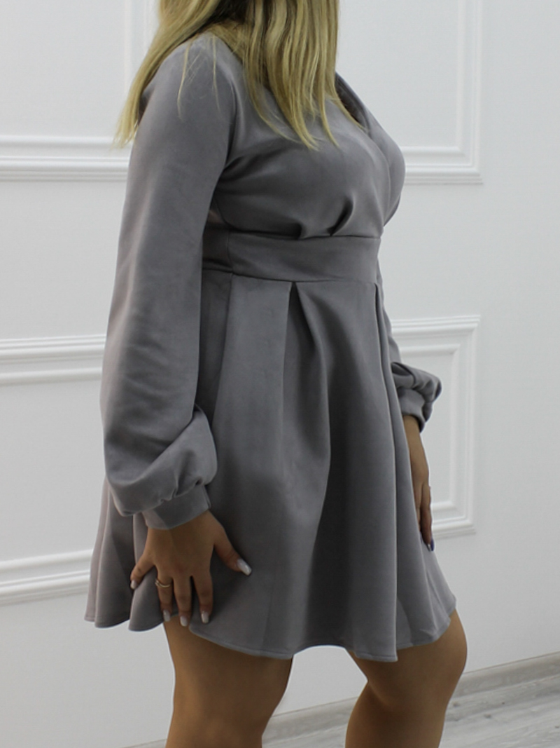 платье женское из эко замши зендея