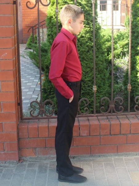 рубашка школьная мужская