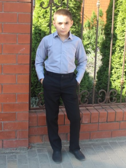 рубашка школьная мужская