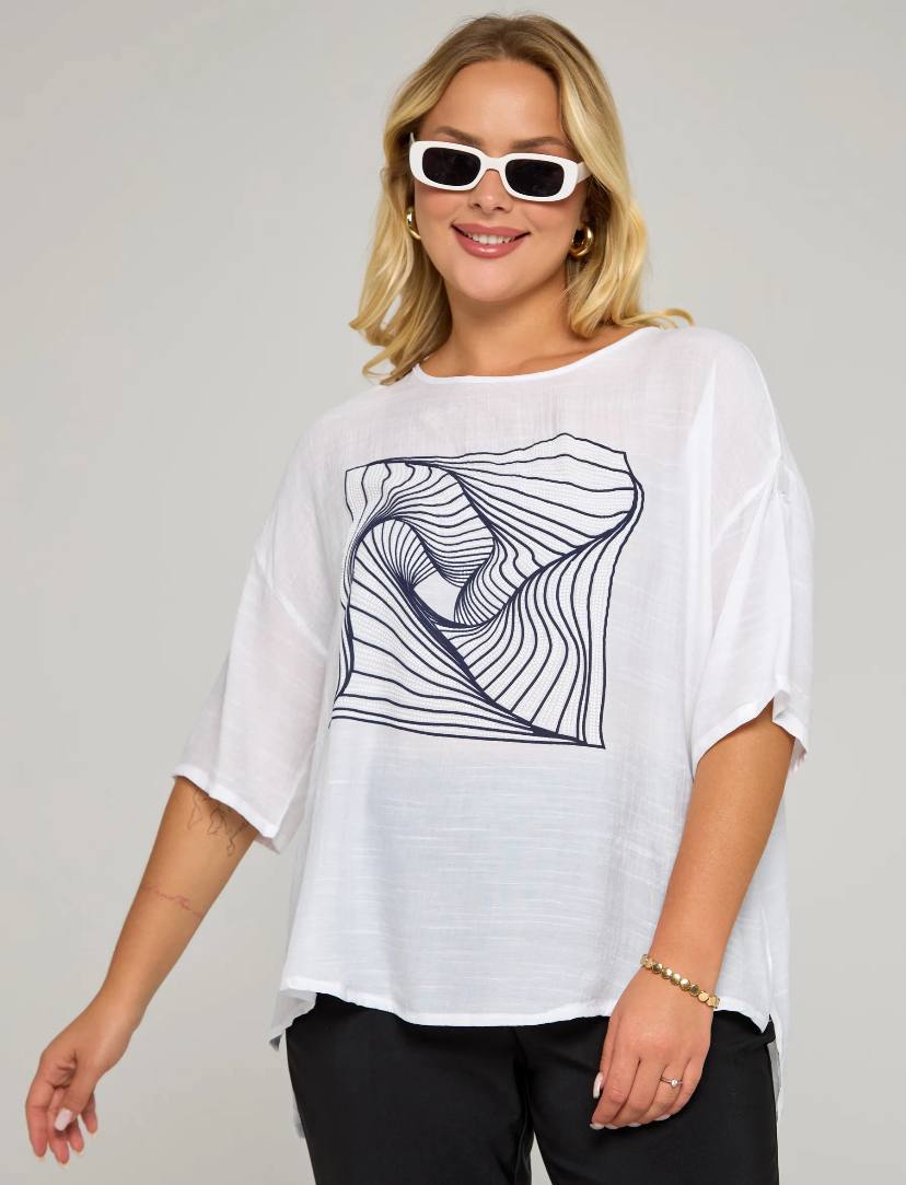 блуза женская принт