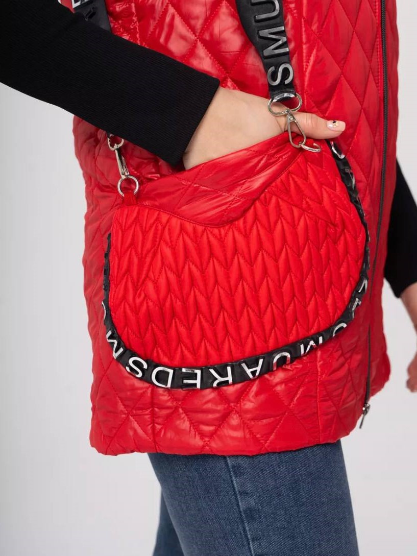 жилет женский имитац. сумки