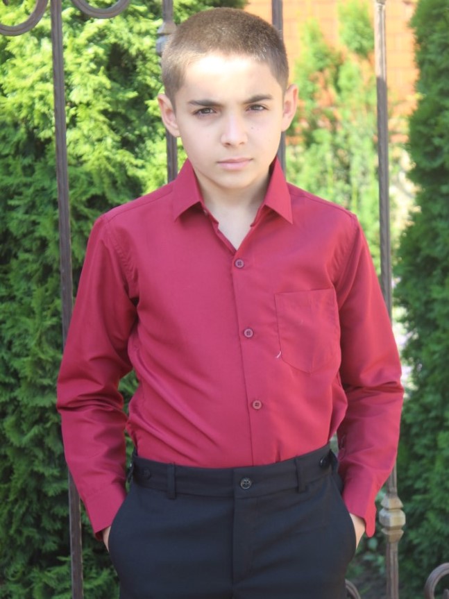 рубашка школьная мужская