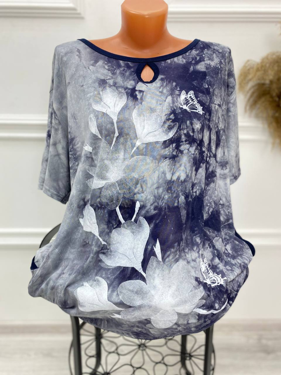 туника женская цветы