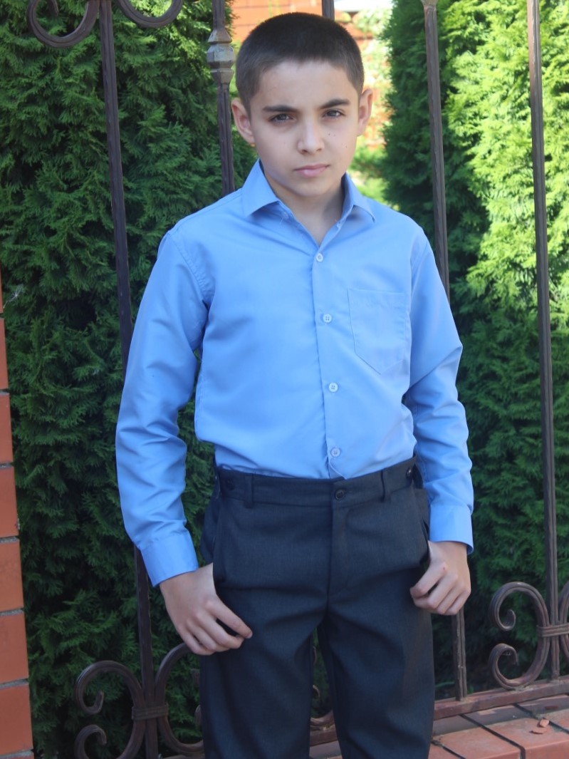 рубашка школьная мужская