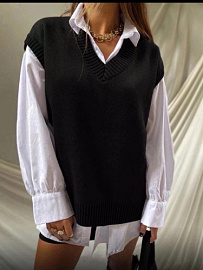 Жилет Женский Однотон