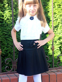 Школьная Юбка для Девочки Плиссе