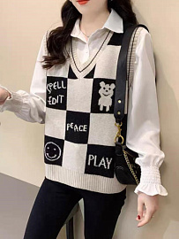 Жилет Женский шахматы