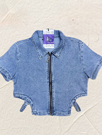 Рубашка Женская укор.джинс